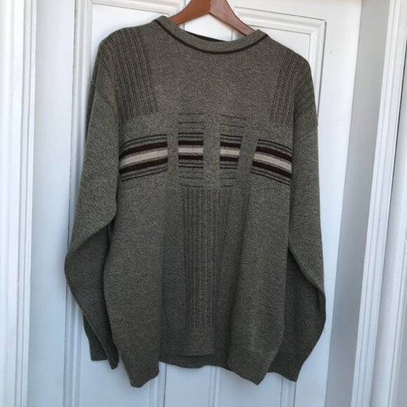 Vintage LONDON FOG Acrylic Sweater Mens Size Large Grandpa Style - Picture 1 of 5